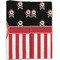 Pirate & Stripes Linen Placemat - Folded Half (double sided)