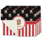 Pirate & Stripes Single-Sided Linen Placemat - Set of 4 w/ Name or Text