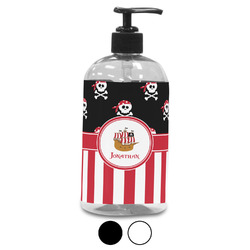 Pirate & Stripes Plastic Soap / Lotion Dispenser (Personalized)