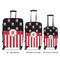 Pirate & Stripes Luggage Bags all sizes - With Handle