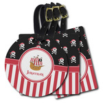 Pirate & Stripes Plastic Luggage Tag (Personalized)