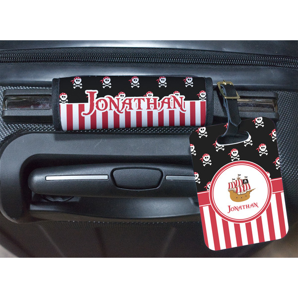 Pirate & Stripes Luggage Wrap & Tag