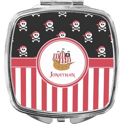 Pirate & Stripes Compact Makeup Mirror (Personalized)
