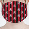Pirate & Stripes Mask - Pleated (new) Front View on Girl