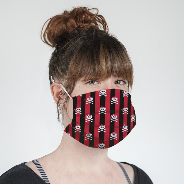 Pirate & Stripes Mask - Quarter View on Girl