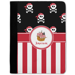 Pirate & Stripes Notebook Padfolio - Medium w/ Name or Text