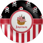 Pirate & Stripes Melamine Plate (Personalized)