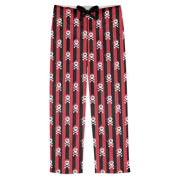 Custom Pirate & Stripes Mens Pajama Pants - XS
