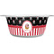 Pirate & Stripes Metal Pet Bowl - White Label - Medium - Main