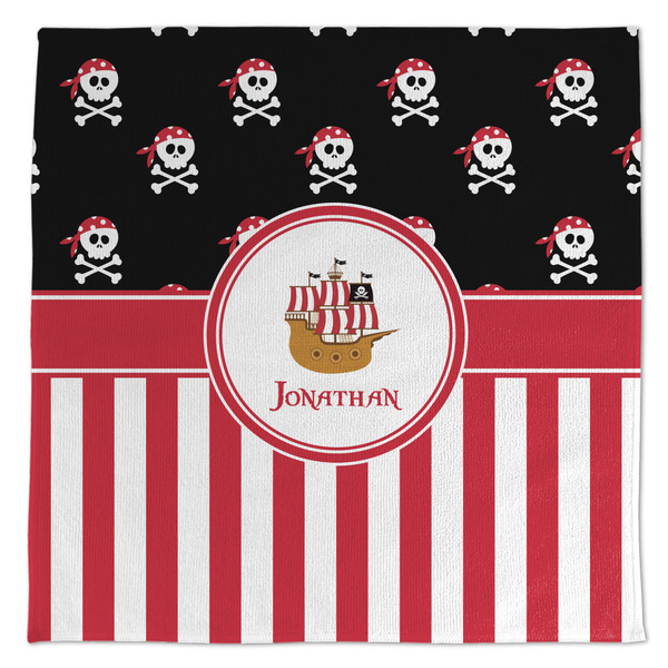 Custom Pirate & Stripes Microfiber Dish Towel (Personalized)
