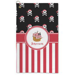 Pirate & Stripes Microfiber Golf Towel (Personalized)