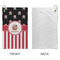 Pirate & Stripes Microfiber Golf Towels - Small - APPROVAL