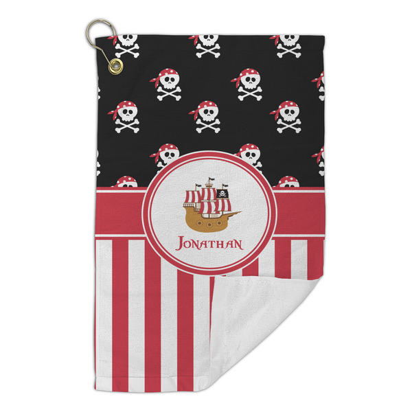Pirate & Stripes Microfiber Golf Towels Small - FRONT FOLDED