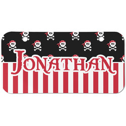 Pirate & Stripes Mini/Bicycle License Plate (2 Holes) (Personalized)