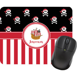 Pirate & Stripes Rectangular Mouse Pad (Personalized)