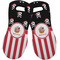 Pirate & Stripes Neoprene Oven Mitts - Set of 2 w/ Name or Text