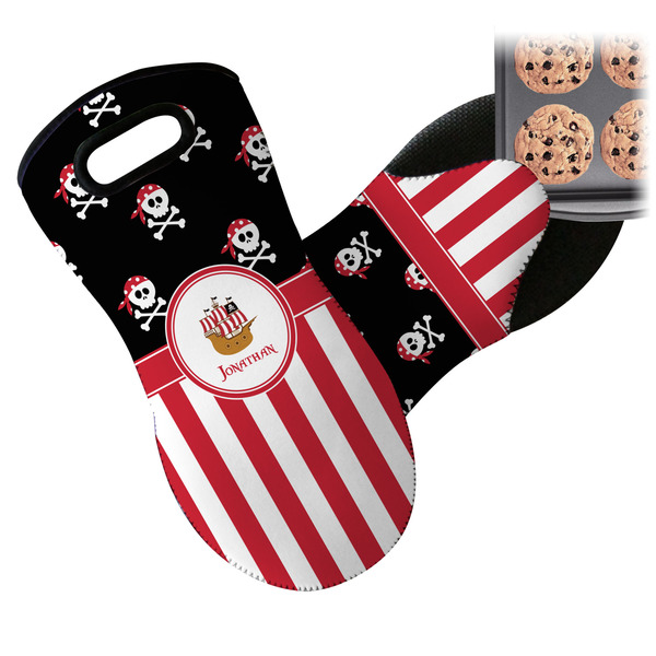 Pirate & Stripes Neoprene Oven Mitt