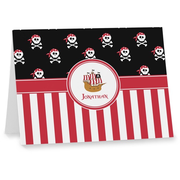Custom Pirate & Stripes Note cards (Personalized)