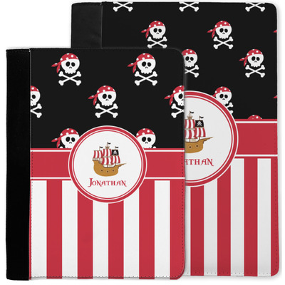 Pirate & Stripes Notebook Padfolio w/ Name or Text