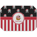 Pirate & Stripes Dining Table Mat - Octagon (Single-Sided) w/ Name or Text
