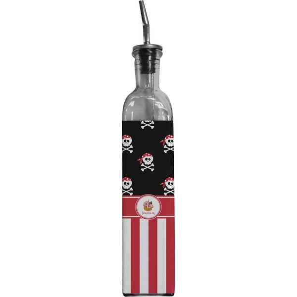 Custom Pirate & Stripes Oil Dispenser Bottle (Personalized)