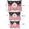 Pirate & Stripes Outdoor Dog Beds - SIZE CHART