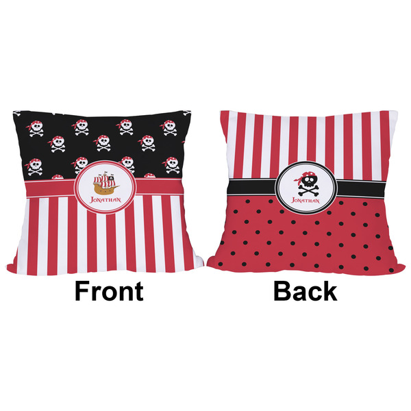 Pirate & Stripes Outdoor Pillow - 16x16
