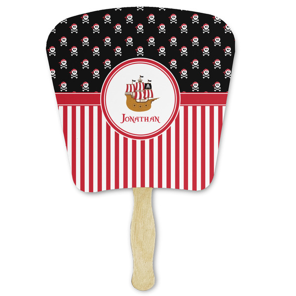 Custom Pirate & Stripes Paper Fan (Personalized)