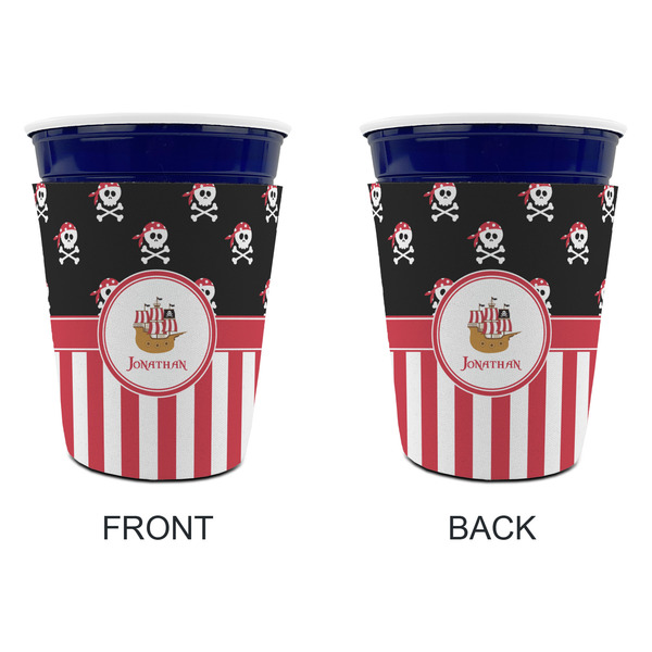 Pirate & Stripes Party Cup Sleeves - without bottom - Approval