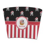 Pirate & Stripes Party Cup Sleeve - without bottom (Personalized)