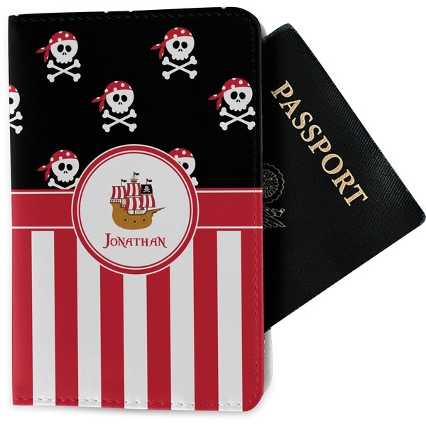 Custom Pirate & Stripes Passport Holder - Fabric (Personalized)