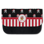 Pirate & Stripes Canvas Pencil Case w/ Name or Text