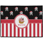 Pirate & Stripes Door Mat - 24"x18" (Personalized)