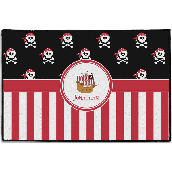 Pirate & Stripes Personalized Door Mat - 36x24 (APPROVAL)