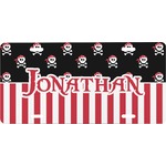 Pirate & Stripes Front License Plate (Personalized)