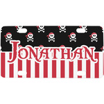 Pirate & Stripes Mini/Bicycle License Plate (Personalized)