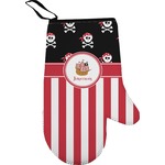 Pirate & Stripes Right Oven Mitt (Personalized)