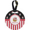 Pirate & Stripes Personalized Round Luggage Tag