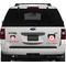 Pirate & Stripes Personalized Square Car Magnets on Ford Explorer