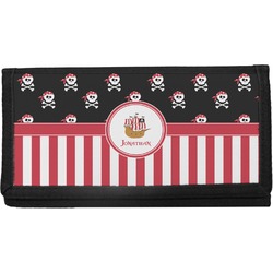 Pirate & Stripes Canvas Checkbook Cover (Personalized)