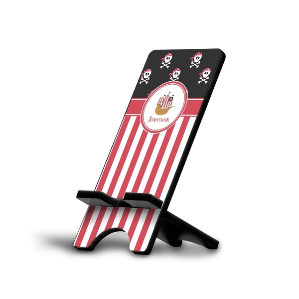 Custom Pirate & Stripes Cell Phone Stand (Large) (Personalized)