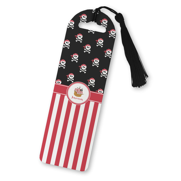 Custom Pirate & Stripes Plastic Bookmark (Personalized)