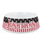 Pirate & Stripes Plastic Dog Bowl - Medium (Personalized)