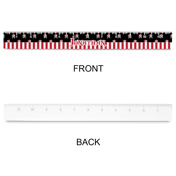 Pirate & Stripes Plastic Ruler - 12" - APPROVAL