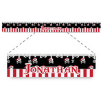 Pirate & Stripes Plastic Ruler - 12" (Personalized)