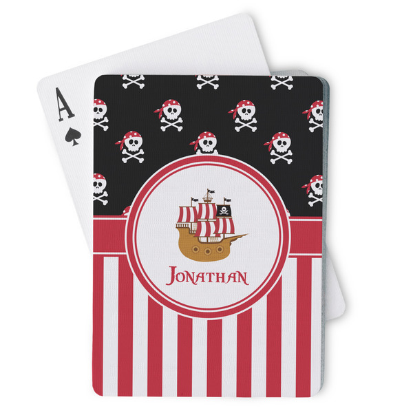 Custom Pirate & Stripes Playing Cards (Personalized)