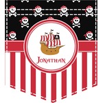 Pirate & Stripes Iron On Faux Pocket (Personalized)
