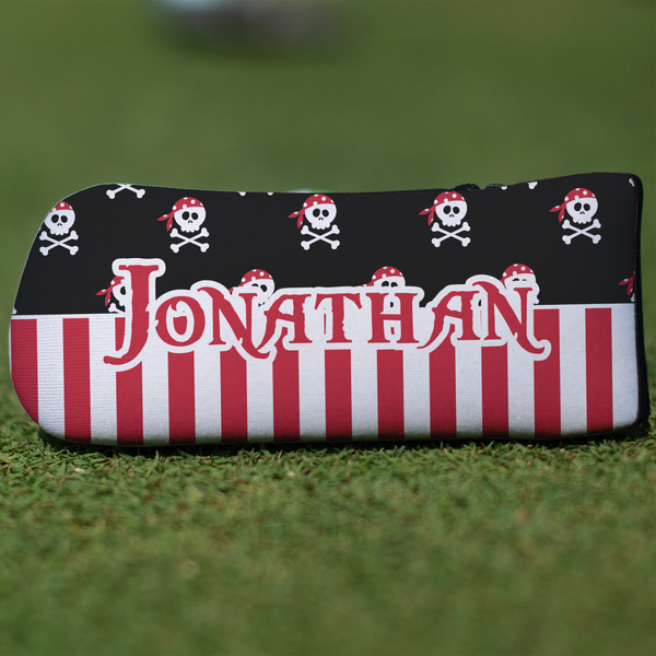 Custom Pirate & Stripes Blade Putter Cover (Personalized)