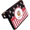 Pirate & Stripes Rectangular Car Hitch Cover w/ FRP Insert (Angle View)