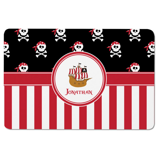 Pirate & Stripes Rectangular Fridge Magnet - FRONT